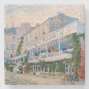 Vincent van Gogh - Restaurant de la Sirene Stone Coaster