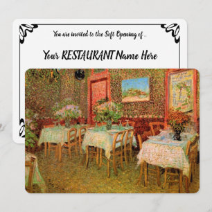 Vincent van Gogh Restaurant Soft Open Invitation