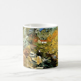Vincent van Gogh Road at Saint-Remy, Female Figure Coffee Mug