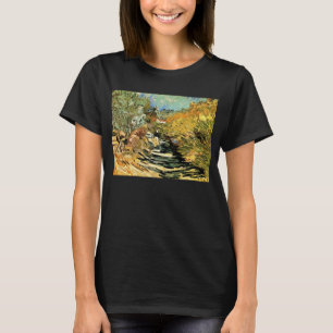 Vincent van Gogh Road at Saint-Remy, Female Figure T-Shirt