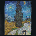 Vincent van Gogh - Road with Cypress and Star Fleece Blanket<br><div class="desc">Country Road with Cypress and Star - Vincent van Gogh,  Oil on Canvas,  1890,  Saint-Remy</div>