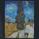 Vincent van Gogh - Road with Cypress and Star Fleece Blanket<br><div class="desc">Country Road with Cypress and Star - Vincent van Gogh,  Oil on Canvas,  1890,  Saint-Remy</div>