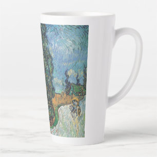 Vincent Van Gogh - Road with Cypress and Star Latte Mug