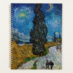 Vincent van Gogh - Road with Cypress and Star Planner