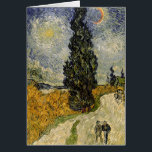 Vincent van Gogh | Road with Cypresses, 1890<br><div class="desc">Road with Cypresses,  1890 | by Vincent van Gogh | Art Location: Rijksmuseum Kroller-Muller,  Otterlo,  Netherlands | Dutch Artist | Image Collection Number: BAL3752</div>