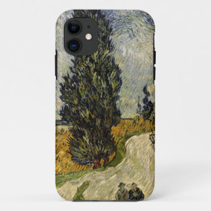 Vincent van Gogh Road with Cypresses, 1890 iPhone 11 Case