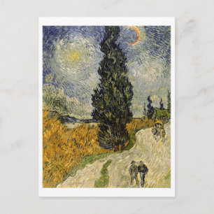 Vincent van Gogh   Road with Cypresses, 1890 Postcard