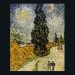 Vincent van Gogh | Road with Cypresses, 1890 Poster<br><div class="desc">Image Collection Number:  BAL3752  Road with Cypresses,  1890 (oil on canvas). Gogh,  Vincent van (1853-90) oil on canvas. Rijksmuseum Kroller-Muller,  Otterlo,  Netherlands .  1890</div>