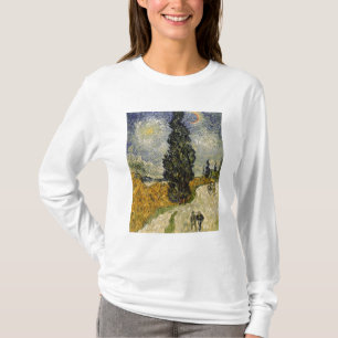 Vincent van Gogh   Road with Cypresses, 1890 T-Shirt