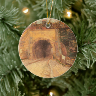 Vincent van Gogh - Roadway Underpass, The Viaduct Ceramic Tree Decoration