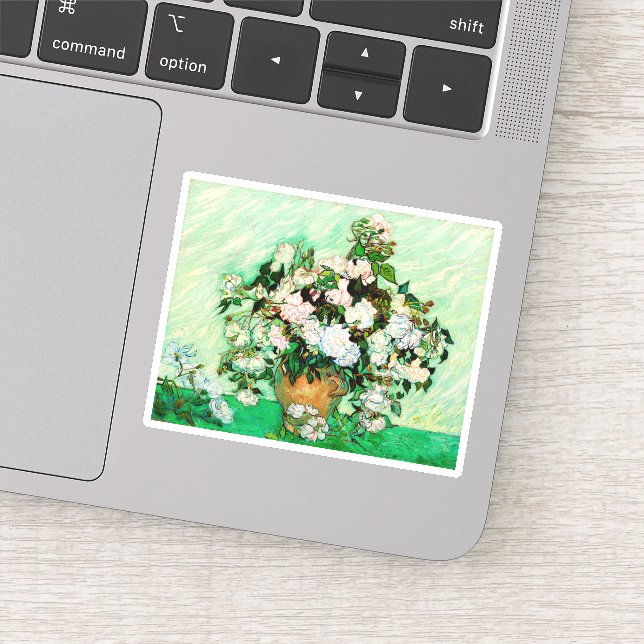 Vincent Van Gogh Roses (1890) (Detail)