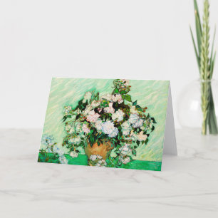 Vincent Van Gogh Roses (1890) Card