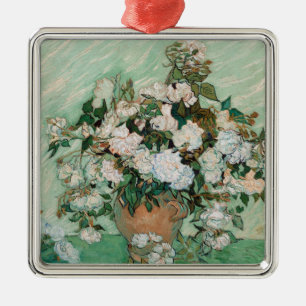 Vincent van Gogh Roses, 1890 Metal Tree Decoration