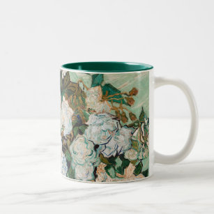 Vincent van Gogh   Roses, 1890 Two-Tone Coffee Mug