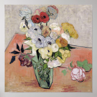 Vincent van Gogh | Roses and Anemones, 1890