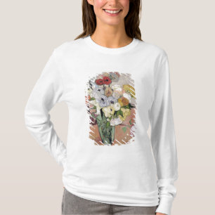 Vincent van Gogh Roses and Anemones, 1890 T-Shirt