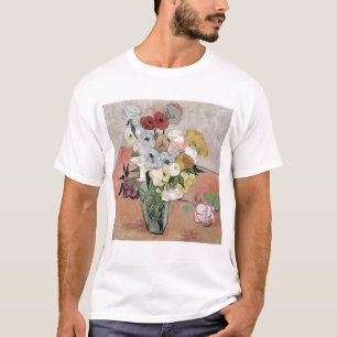 Vincent van Gogh Roses and Anemones, 1890 T-Shirt