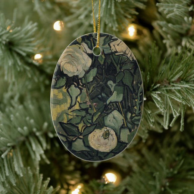 Vincent van Gogh - Roses and Beetle Ceramic Tree Decoration (Tree)