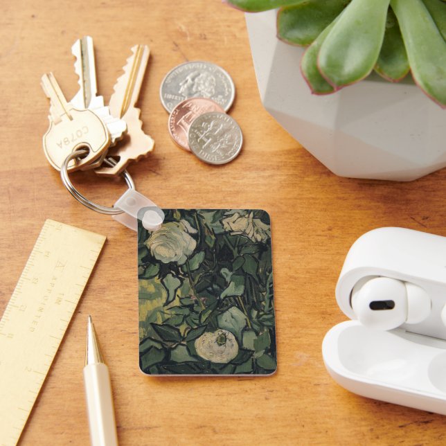 Vincent van Gogh - Roses and Beetle Key Ring (Desk)