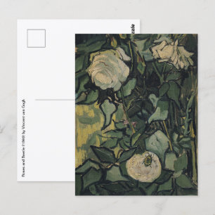Vincent van Gogh - Roses and Beetle Postcard