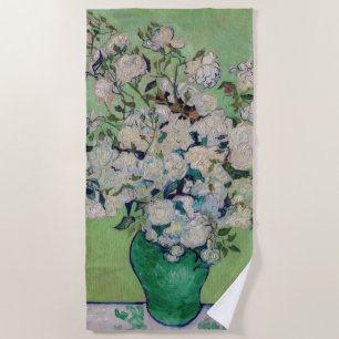 Vincent van Gogh - Roses Beach Towel