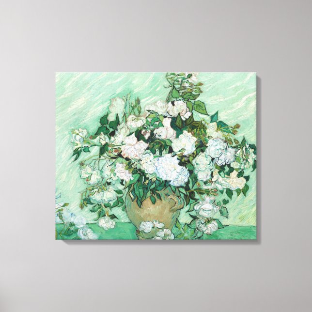 Vincent van Gogh - Roses Canvas Print (Front)