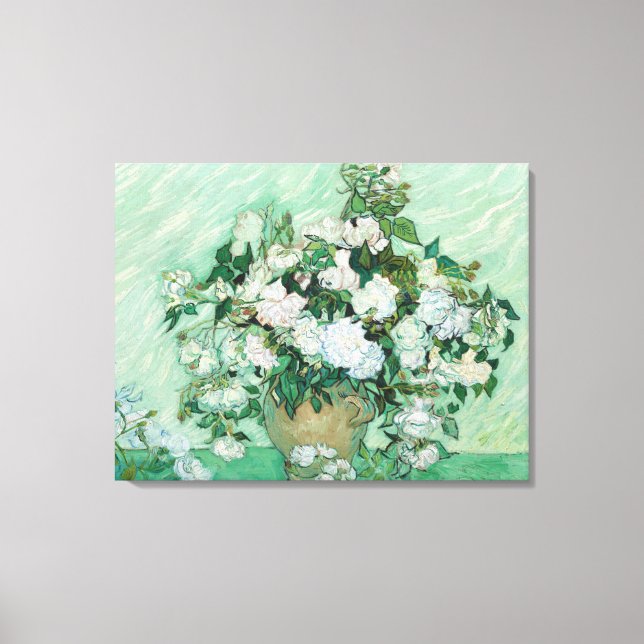 Vincent van Gogh - Roses Canvas Print (Front)