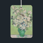 Vincent van Gogh - Roses Car Air Freshener<br><div class="desc">Roses / A Vase of Roses / Still Life: Pink Roses in a Vase - Vincent van Gogh,  Oil on Canvas,  1890</div>