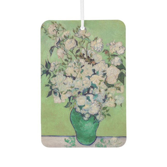 Vincent van Gogh - Roses Car Air Freshener (Front)