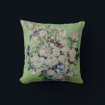 Vincent van Gogh - Roses Cushion<br><div class="desc">Roses / A Vase of Roses / Still Life: Pink Roses in a Vase - Vincent van Gogh,  Oil on Canvas,  1890</div>