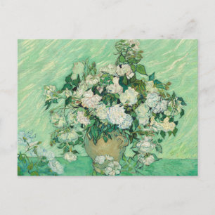 Vincent van Gogh Roses Impressionist Postcard