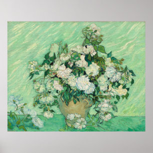 Vincent van Gogh Roses Impressionist Poster