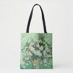 Vincent van Gogh Roses Impressionist Tote Bag