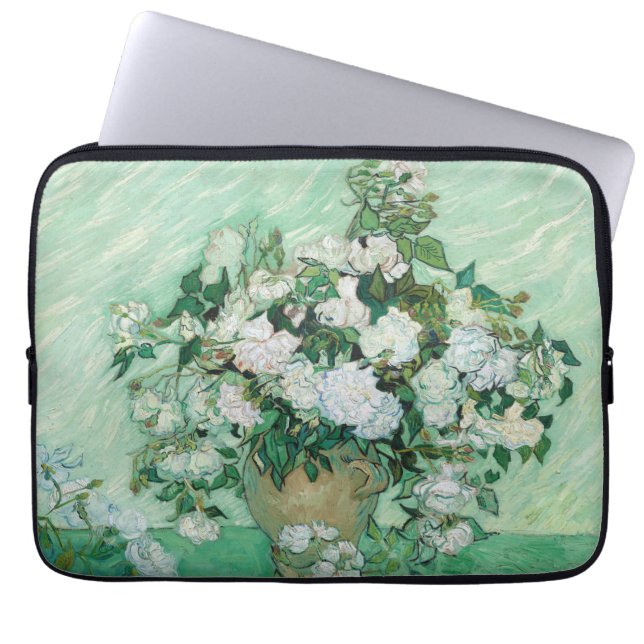Vincent van Gogh - Roses Laptop Sleeve (Front)