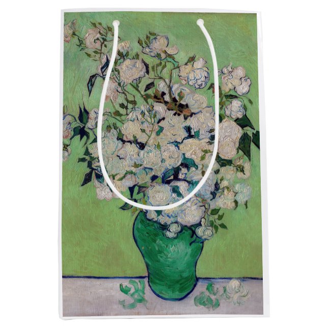 Vincent van Gogh - Roses Medium Gift Bag (Front)