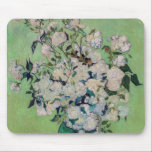 Vincent van Gogh - Roses Mouse Mat<br><div class="desc">Roses / A Vase of Roses / Still Life: Pink Roses in a Vase - Vincent van Gogh,  Oil on Canvas,  1890</div>