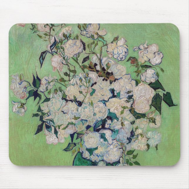 Vincent van Gogh - Roses Mouse Mat (Front)