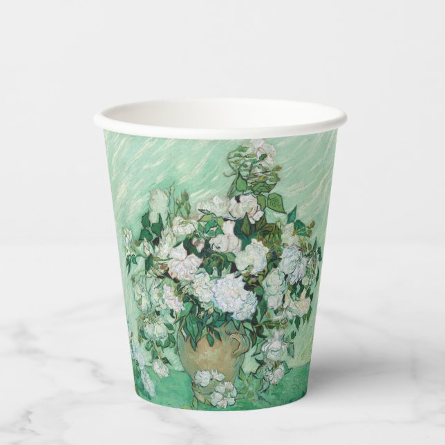 Vincent van Gogh - Roses Paper Cups (Front)