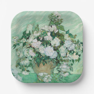 Vincent van Gogh - Roses Paper Plate