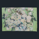 Vincent van Gogh - Roses Pillowcase<br><div class="desc">Roses / A Vase of Roses / Still Life: Pink Roses in a Vase - Vincent van Gogh,  Oil on Canvas,  1890</div>