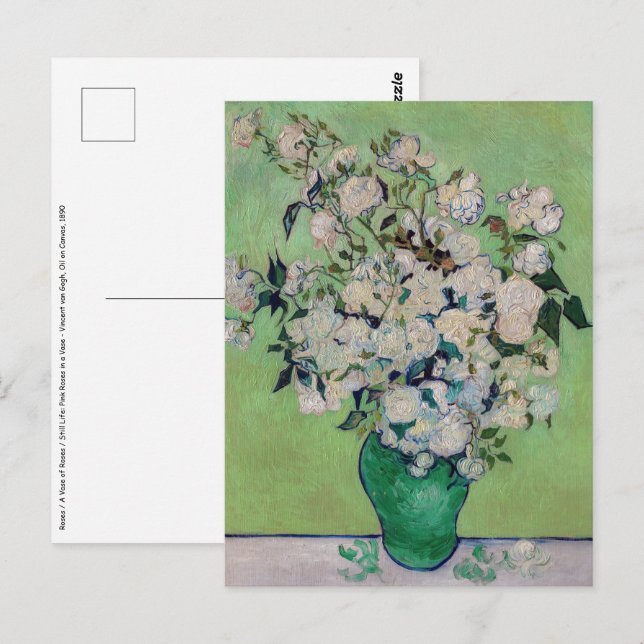 Vincent van Gogh - Roses Postcard (Front/Back)