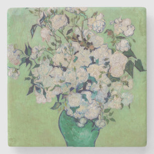 Vincent van Gogh - Roses Stone Coaster