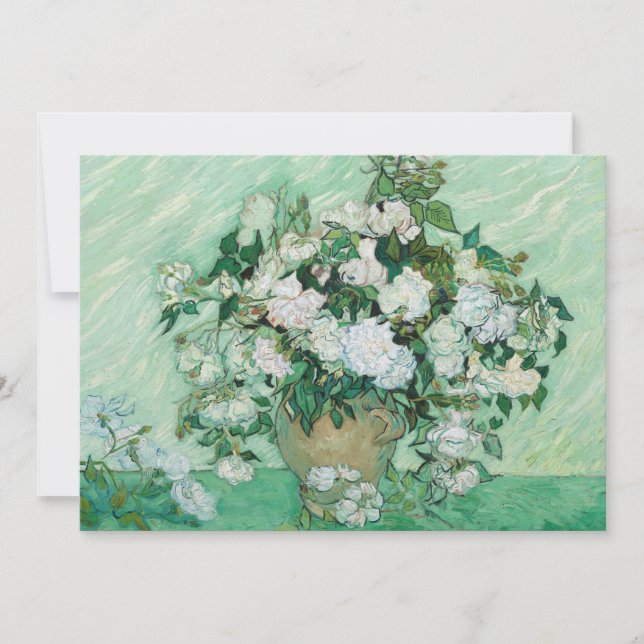 Vincent van Gogh - Roses Thank You Card (Front)