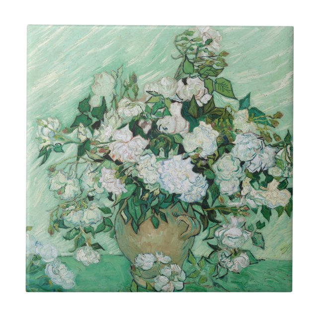 Vincent van Gogh - Roses Tile (Front)