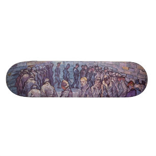 Vincent Van Gogh - Round of Prisoners Skateboard