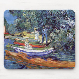 Vincent Van Gogh - Rowing Boats On The Banks Oise Mouse Mat