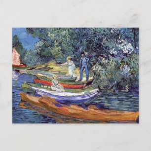 Vincent Van Gogh - Rowing Boats On The Banks Oise Postcard