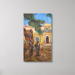 Vincent Van Gogh - Saint-Paul Asylum in Saint-Remy Canvas Print