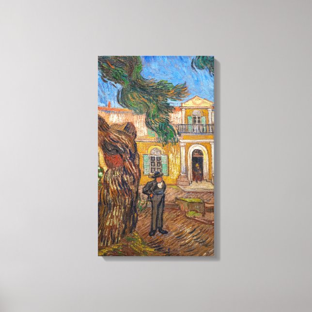 Vincent Van Gogh - Saint-Paul Asylum in Saint-Remy Canvas Print (Front)