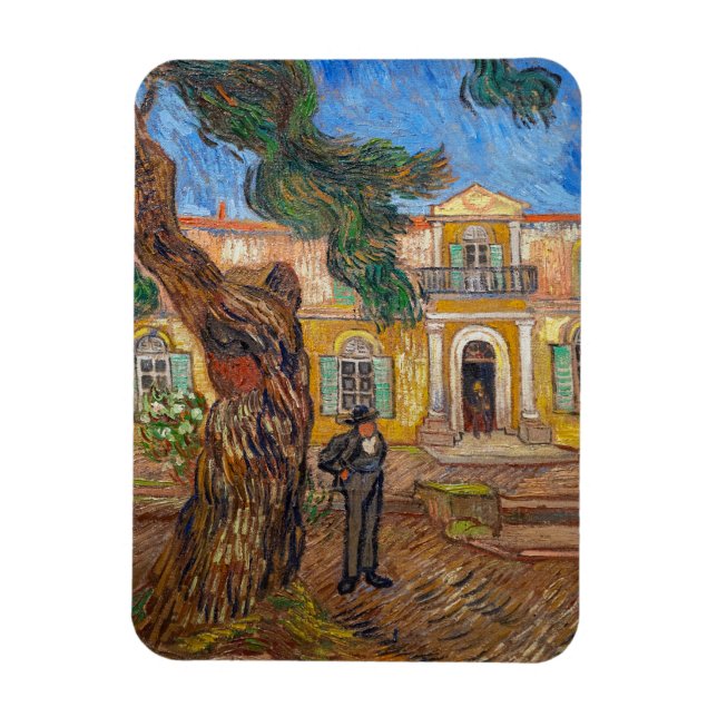 Vincent Van Gogh - Saint-Paul Asylum in Saint-Remy Magnet (Vertical)